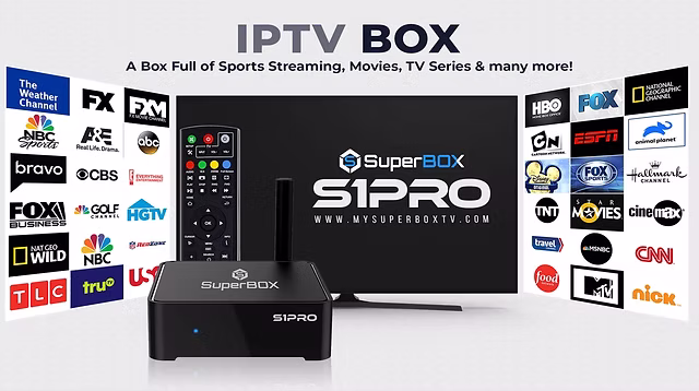 Comparison of best IPTV boxes in 2025 showing 4K streaming devices with remotes, including NVIDIA Shield (for gaming) and Formuler Z11 Pro (for live TV)
