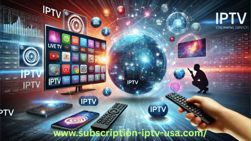 How IPTVUSA works - diagram comparing internet TV streaming vs traditional cable/satellite