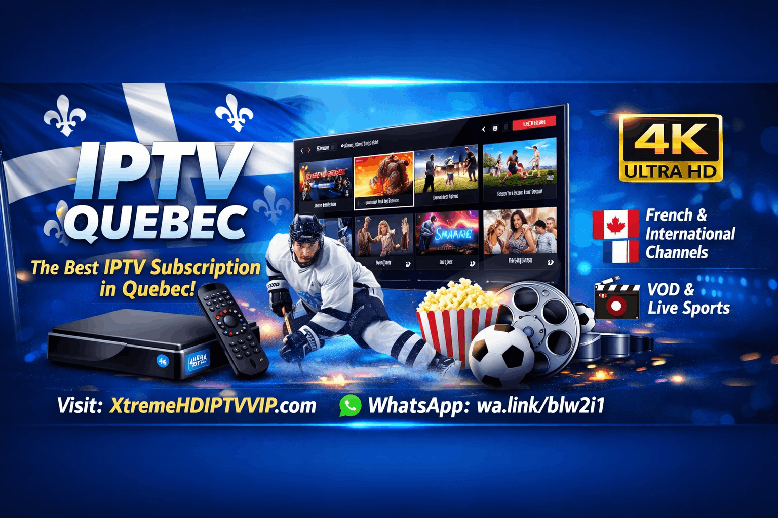 IPTV Quebec banner